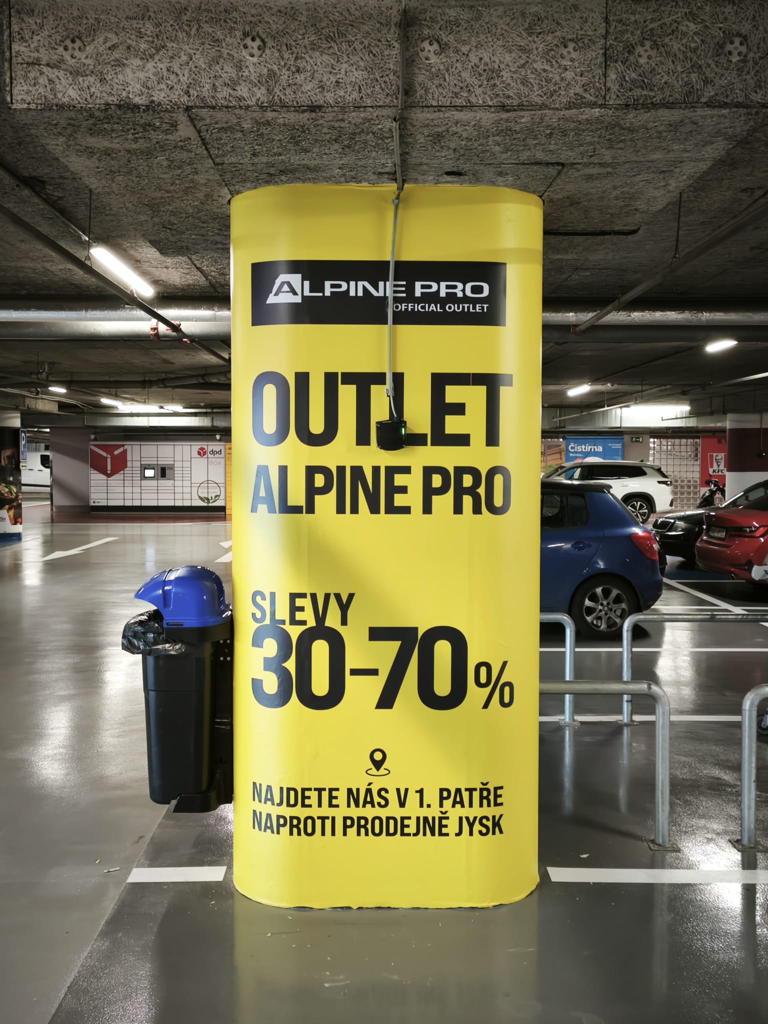 Polep sloupů pro ALPINE PRO